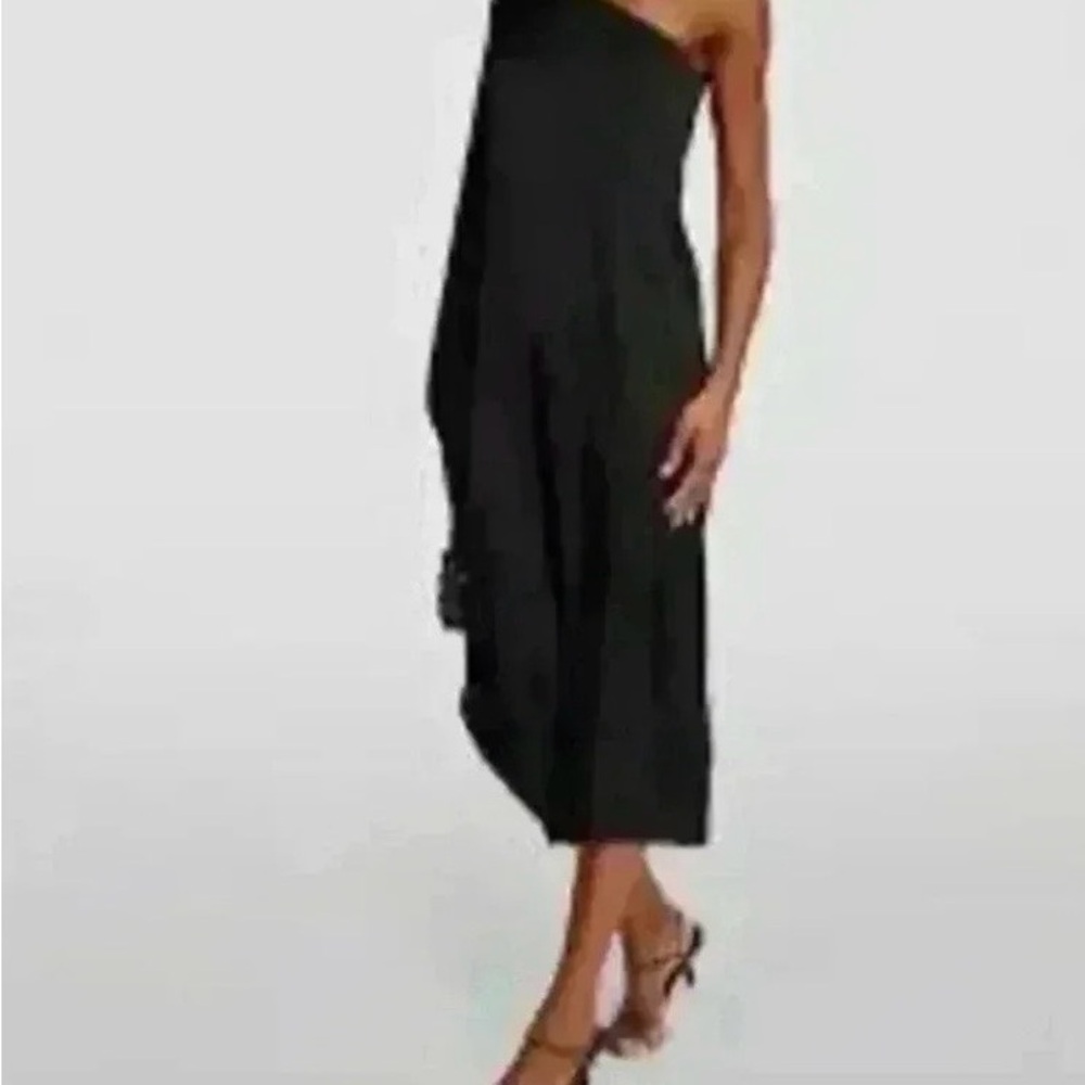 Anine Bing Rowan one sleeve silk midi dress. Xs petite - Picture 8 of 12